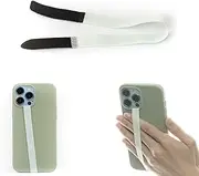 TFY Elastic Phone Strap, Universal Slim Hand Finger Grip, Non-slip Cell Phone Holder, fit Most Smartphones Case - 2 Pieces