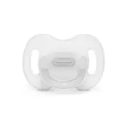 Suavinex Colour Essence All Silicone Soother with SX Pro Physiological Teat - Transparent