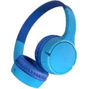 Belkin SoundForm Mini 2 Wireless Headphones for Kids - Blue Volume Limited to -85dB - Spill Resistant & Durable - Up to 30 Hours Battery Life with USB-C Fast Charging - 2 Years Warranty [AUD002btBLV3]
