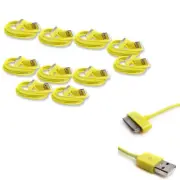 10 6FT USB SYNC DATA POWER CHARGER CABLE APPLE NEW IPAD IPHONE IPOD TOUCH YELLOW