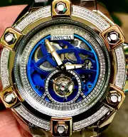 Invicta New 30842 Grand Octane Men's Automatic Tourbillon 1.60ctw Diamond Watch