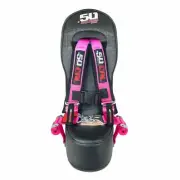 Middle Bump Bench 3rd Seat & Pink Harness Polaris RZR XP1000 S 900/1000 XP Turbo