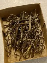 32 Pack Mustad Size 7/0 Bronze Muskie Treble Hooks 3551-70 NORWAY Vintage NEW