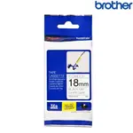 【含稅店】BROTHER兄弟 TZE-FX241 白底黑字 標籤帶 可彎曲纜線護貝系列 (寬度18MM) 標籤貼紙 色帶