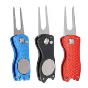 For Golf Divot Repair Tool with Magnetic Ball Marker Easy and Portable