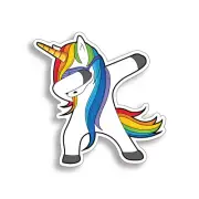 3 inch Unicorn Sticker Dabbing Dab Cup Tumbler Phone Tablet Mini Vinyl Decal