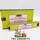 TROPICAL LEMONGRASS NAG CHAMPA INCENSE STICKS 15g x 6 bulk lot pack satya scent
