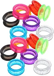BIUDECO 16Pcs Soft Silicone Finger Rings for Grooming Scissors Non Slip Scissor Accessories for Hairdressing and Pet Grooming Comfortable Finger Protectors Colors