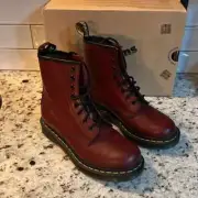 Dr. Martens 1460 Smooth leather Air Wair Boots in Cherry Red Size US7