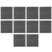 10pcs Microfiber Towel Quick Dry Strong Water Absorbent Soft Cleaning Cloth 30 x 30cm Grey