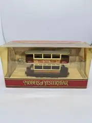 Matchbox Models of Yesteryear Y15-D 1920 Preston Tram Zebra Grate Polish New NIB