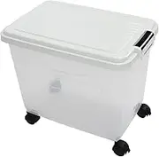 Elegant Rice Dispenser Container with Sealed Design, Container Storage for Pet Food 20L for Snacks, Ideal Several Food Storage Options (Cream White)
