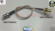 1 x FME Female to SMA FEMALE RF pigtail COAX Cable RG316 4-20inch USA Assembled