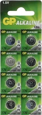 8 New GP LR44 AG13 A76 V13GA 357 1.5V Alkaline Batteries Exp 2020- USA Seller