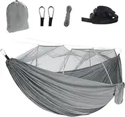 Camp Hammock | Portable Hammock Net,Compact Breathable Lightweight Waterproof Camping Accessories for Backyard Outside Travel Survival Outdoor Hiking Backpacking