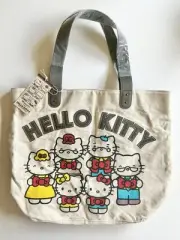 Sanrio Hello Kitty 40th Anniversary Tote Bag Canvas/Faux Leather Tote NWT