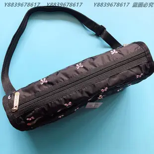 Lesportsac 刺繡蝴蝶結 側肩背/斜背/手拿 降落傘防水包 休閒款 7519 限量