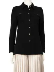 Black Button Up Shirt Jacket