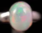 Welo OPAL RING - Sterling Silver, Size 6.5 - Dainty Opal Ring, Jewelry, 49294