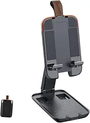 CANIGHT Foldable Phone Holder for Desktop Tablet Stand Portable Mobile Phone Stand for Easy Video Viewing for Office Living Bedroom Friends