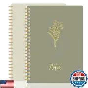 Prelady Notebook for Women, 2 Pack Spiral Notebooks – Aesthetic College Ruled
