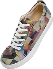 [DOGO] Vegan Leather Sneakers for Women - Handmade and Unique Fashion Sneakers for Women