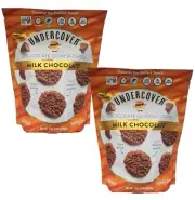 2 Packs Undercover Chocolate Quinoa Crisps Milk Chocolate 13 Ounce Bag