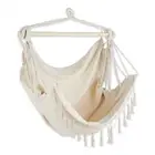 natural hammock chair with fringe
