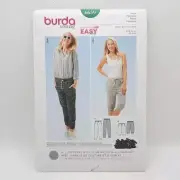 Burda 6659 Misses' Slim Leg Pants And Shorts Sewing Pattern Size 8-18 Uncut