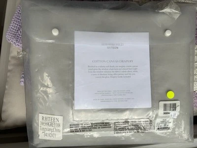 RH Restoration Hardware Teen Baby Cotton Canvas Drapery Panel 50 x 108 Grey