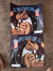 Vintage 1996 Camel Joe Lighting Up Cigarette Translite Poster NEW 18.0” x 19.5”