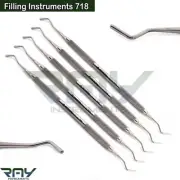 5 Pcs Dental Amalgam Flat Plastic Composite Filling Placement Instruments 718