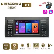 icreative Android AutoRadio for BMW X5 E53 E39 M5 E38 1996-2007 Carplay Car Multimedia GPS 2din Autoradio 2+32GB black