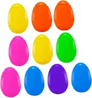 WESIEVYA 10pcs Easter Egg Spinning Tops Egg Toys for Kids Easter Basket Fillers Jumbo Fillable