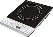 Healthy Choice 2000W Induction Cooktop Stove - Powerful Electric Single Burner Induction Cooker with Sensor Touch - Large Digital Display, 8 Power Level & Adjustable Temperature - Ideal for Cooking, Frying, Roasting, Searing, Sautéing - Black