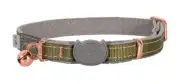 Rogz Urbancat Safeloc Collar For Cats - Olive Twist