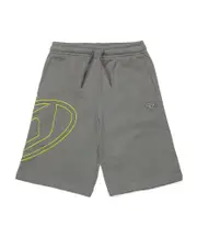 Diesel Kids Oval-D Logo Embroidered Drawstring Shorts 8Y,16Y,14Y,12Y,10Y grey