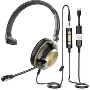 Headset with Mic, USB Headset with Microphone, Computer Headset with Noise Ca...