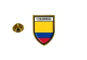 pins pin's flag national badge backpack hat shield world colombia