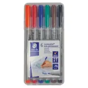 Lumocolor Wet Erase Non-Permanent Mat Marker Set (6pcs) CHX03156