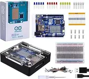 GeeekPi Student Starter Kit for Arduino UNO R4 WiFi, with Official UNO R4 WiFi Board, Metal Housing with Transparent Acrylic Cover, 400 Holes Test Plate, USB-C Cable