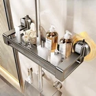 Bathroom Shower Shelf Suction Cup Drainage Shelf Soap Dish Holder Storage Tray