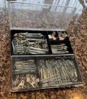 66 Metal Drapery Curtain Hooks Traverse PleaterCurtainClips+28 Small Clips/hooks