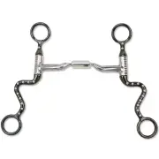 MYLER BLACK SEVEN SHANK SWEET IRON LOW PORT COMFORT SNAFFLE BIT MB 04 89-13045
