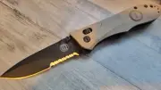 Benchmade Knife 730sbk Elishewitz LE #390 Leopold Sand ARES Axis 19732SBTSN NIB!