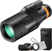 K&F Concept® IP68 10 Meters Waterproof 12X50 Monocular Telescope with Cleaning Cloth, Scope BAK-4 Prism FMC for Stargazing, Birdwatching, Hunting, Camping, Traveling, HD Monocular for Adults