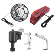 Bike Light Bicycle Motorized Bike Friction Generator Dynamo Headlight Tail3181