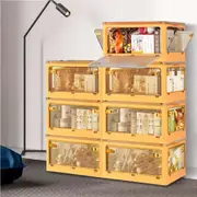 Stacked Large Storage Box Stackable Clothes Container Closet Organizer 5Side Open Wheels