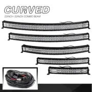Curved 22 32 42 50 52" OSRAM LED Work Light Bar Combo Offroad For Jeep Truck 4WD