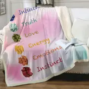 Colors Features Throw Blanket